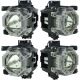 ET-LAD510F Projector Lamp for PANASONIC PT-DZ21KE (Quad Pack)